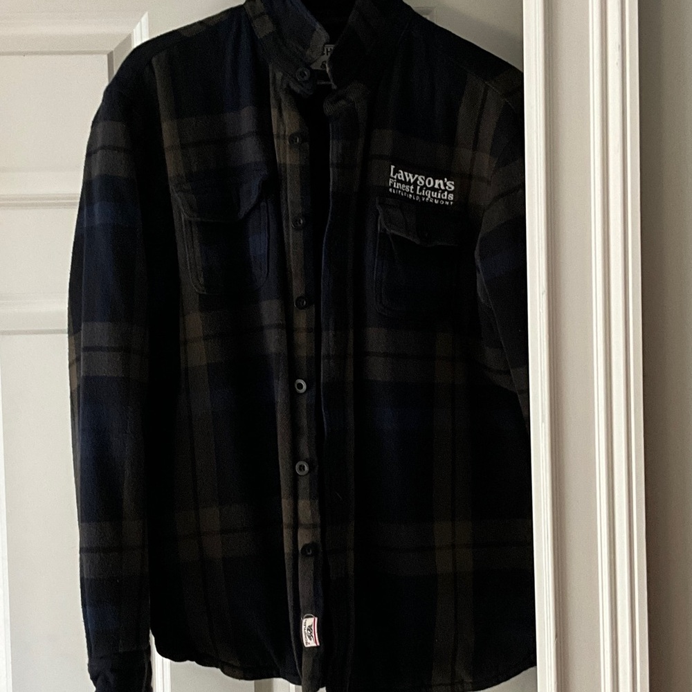 Lawson’s Finest Liquids branded Plaid Button-Up Shirt